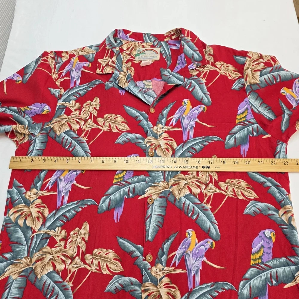 VTG Magnum PI Paradise Found SS Men XL Red Parrot Hawaii 1993 Hawaii Collector - Picture 10 of 12